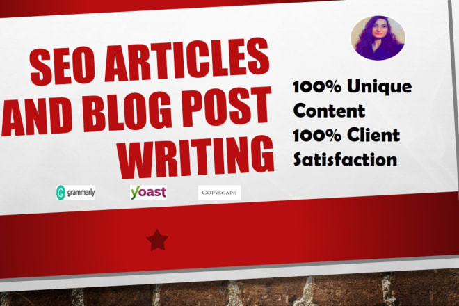 I will write SEO article, web content and blogposts