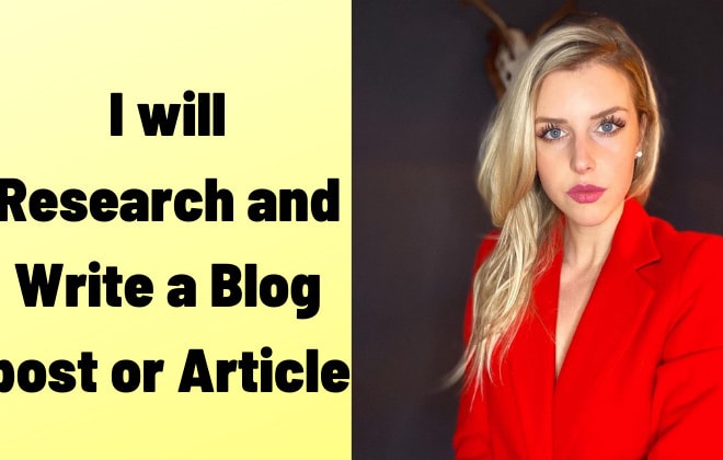 I will write SEO articles and blog posts for you on any topic