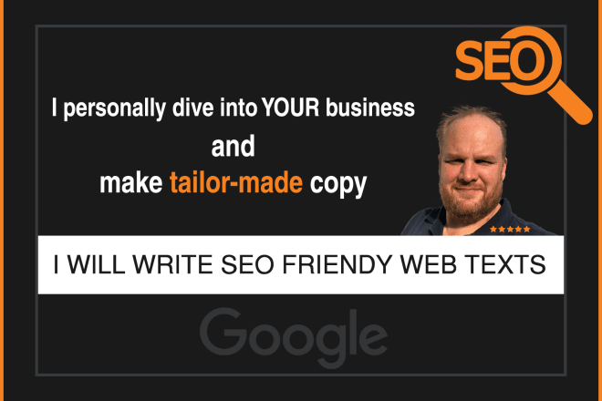 I will write SEO friendly texts for your website