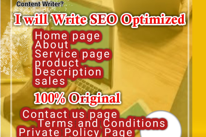 I will write SEO, keyword specific content for your website