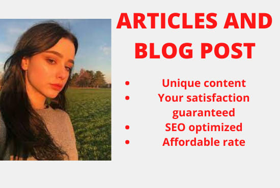 I will write SEO optimized articles for you in 12 hours