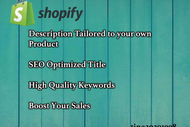 I will write SEO optimized product descriptions for your store