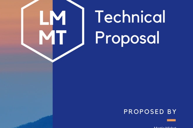 I will write technical proposal to an rfp