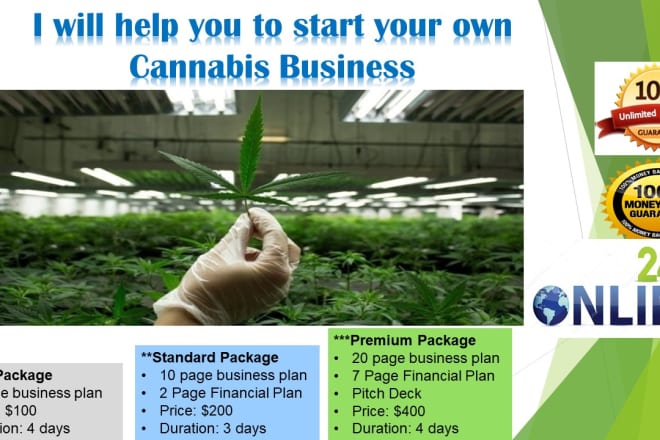I will write your cannabis or marijuana business plan