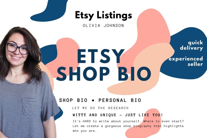 I will write your etsy shop bio