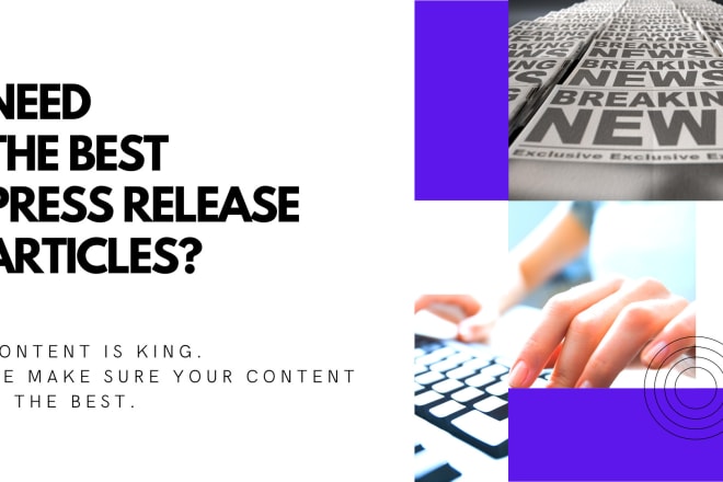 I will write your press release article