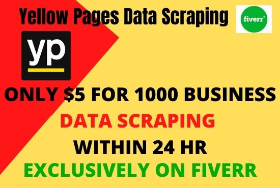 I will yellow pages data scraping to business leads