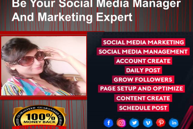 I will your digital social media manager and marketing expert