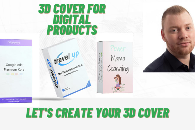 I will 3d cover for digital products