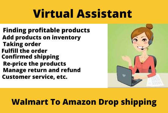 I will be your amazon virtual assistant,amazon drop shipping, fbm virtual assistant