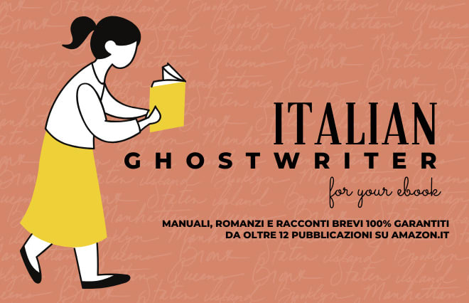 I will be your italian ghostwriter for ebook