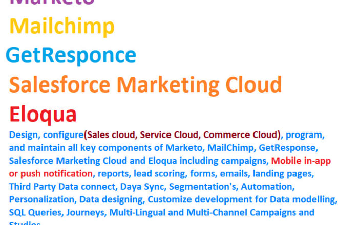 I will be your marketing cloud automation developer specialist