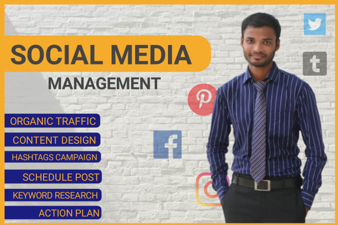 I will be your social media marketing expert and content maker