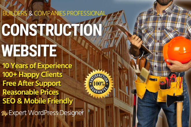 I will build a roofing, remodeling or construction company website