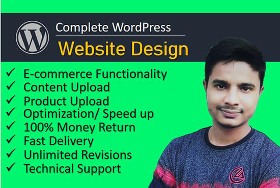 I will build ecommerce wordpress website with woo commerce plugin