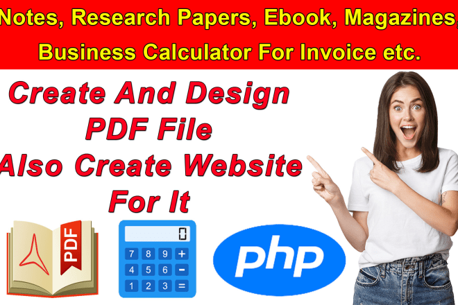 I will build PDF ebook, invoice, note and more