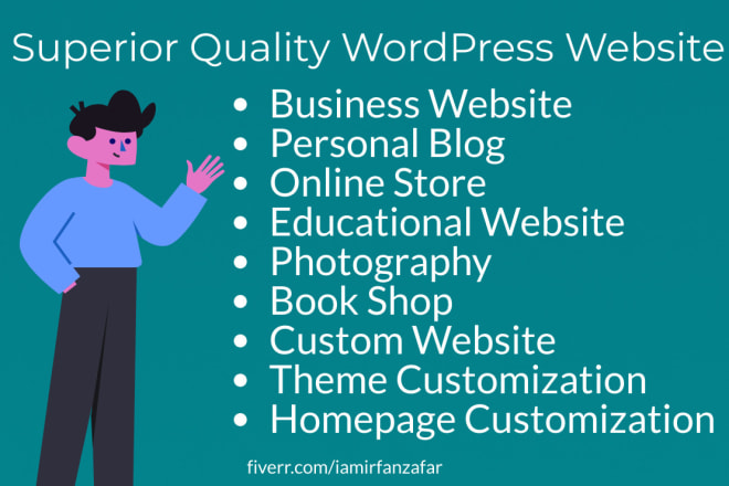 I will build stunning wordpress website for your business