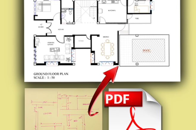 I will convert image pdf to autocad and delivery in 24 hours