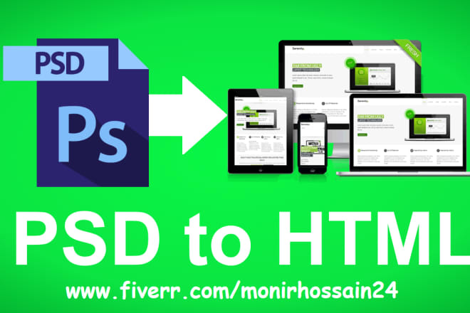 I will convert psd to html, pdf to html, sketch to html responsive