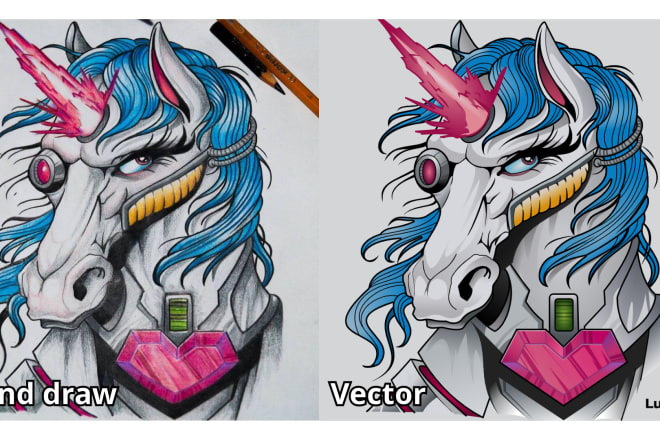 I will convert to vector art your sketches, hand draws, logo, images, photographs