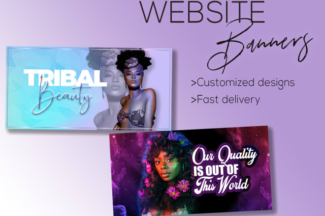 I will create a beautiful web banner for your hair company