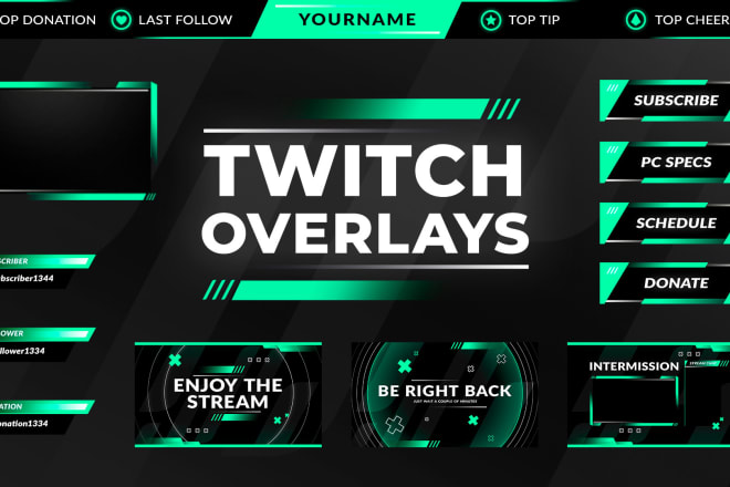 I will create a custom twitch overlay for your stream
