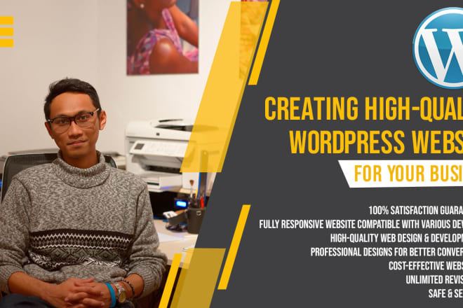 I will create a high quality wordpress website for your business