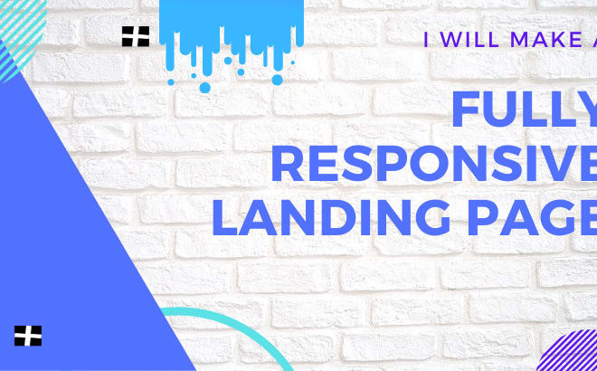 I will create a landing page for your website
