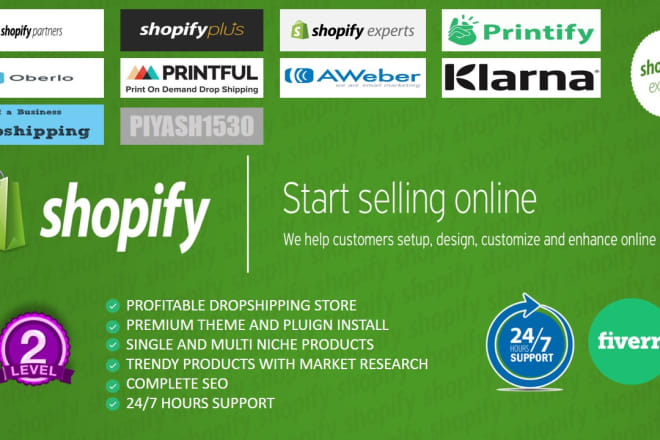 I will create a shopify store, pod, dropshipping, ecommerce store,