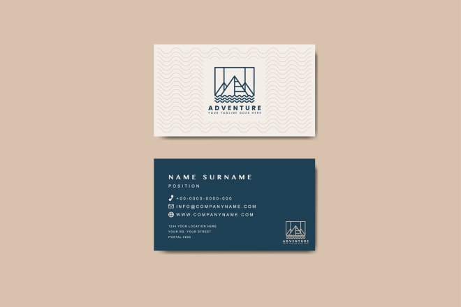 I will create a stunning business, visiting card within 24 hours
