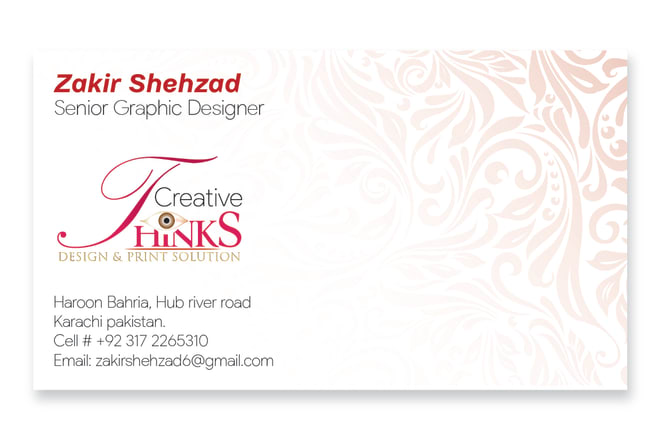 I will create a visiting card and stationary design