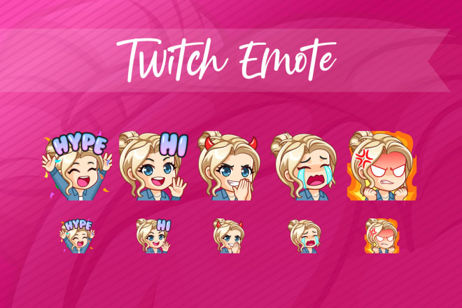 I will create amazing custom emotes for twitch, youtube and facebook stickers