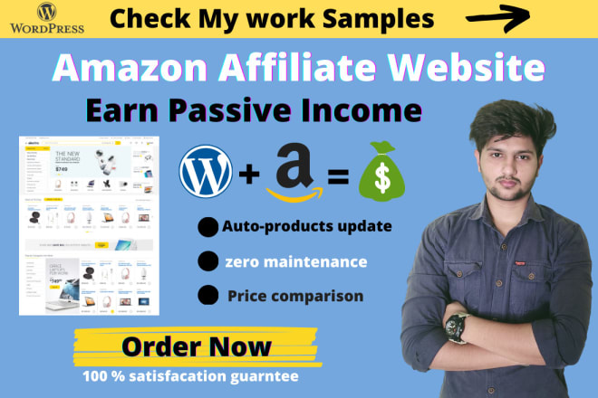 I will create amazon affiliate marketing autopilot autoblog website without an api key