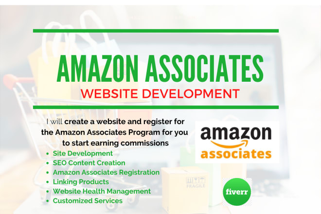 I will create an amazon associates site for you