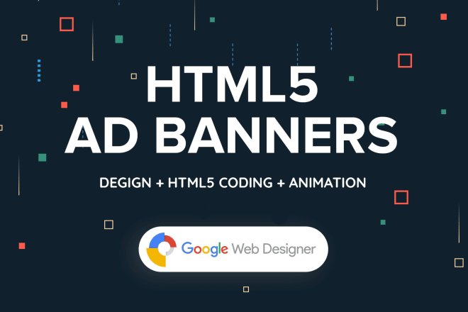 I will create animation HTML5 banners for ad company