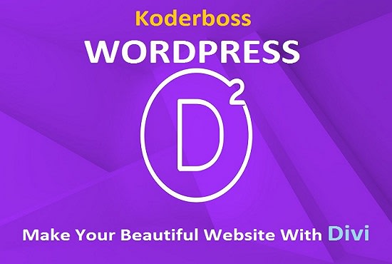 I will create beautiful wordpress website with divi