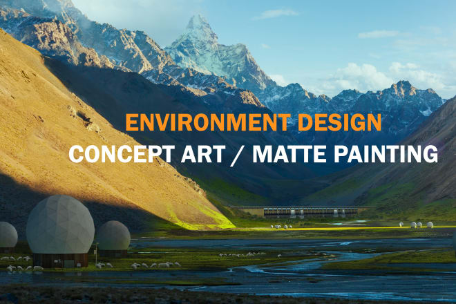 I will create concept art and environment design for your project