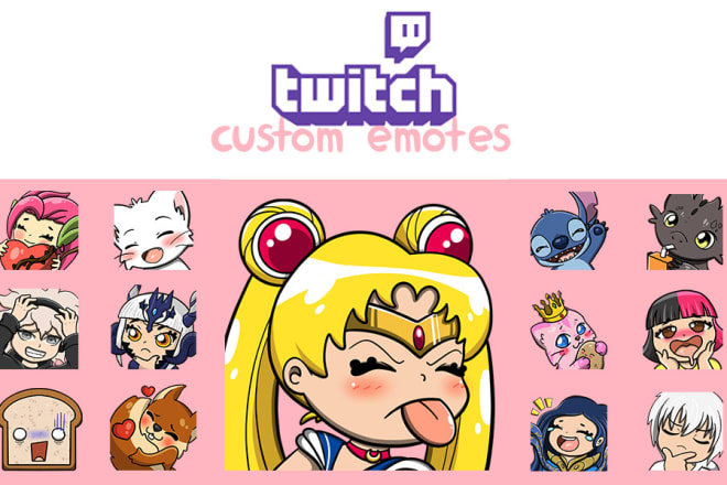 I will create custom and cute twitch and discord emotes
