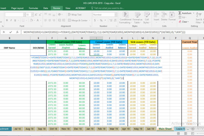 I will create custom excel spreadsheet with formulas and dashboard