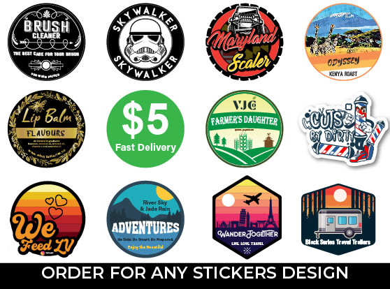 I will create custom sticker design, patch, badge, retro in 1 hour