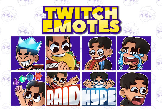 I will create custom twitch emotes and badges