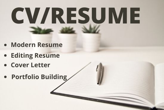 I will create cv,resume and review,editing resume,modern job winning,update resume,cv