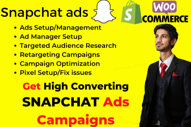 I will create high converting snapchat ads campaign