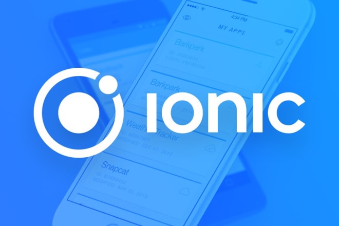 I will create ionic applications for android ios and pwa