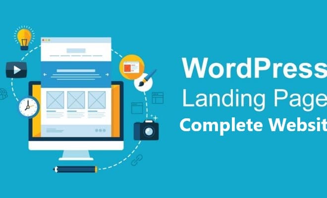 I will create landing page and complete wordpress website