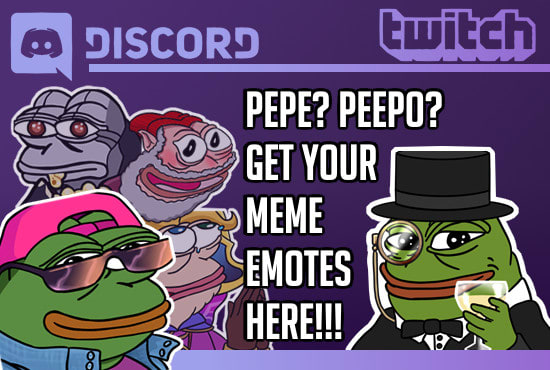 I will create meme emotes for your twitch or discord
