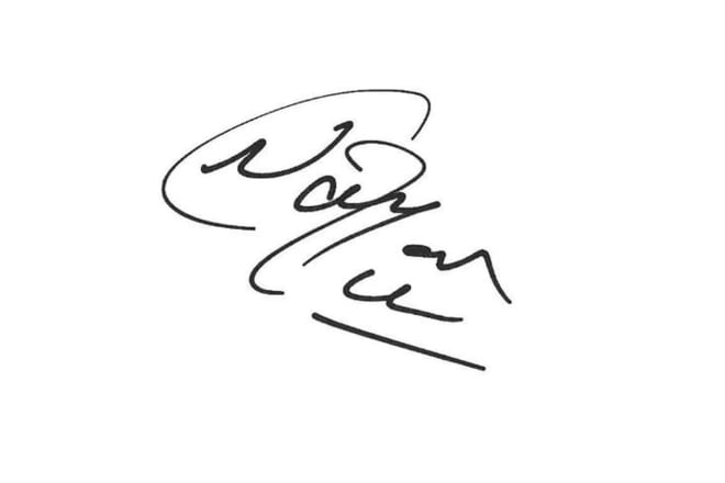 I will create real handwritten signature with video tutorial