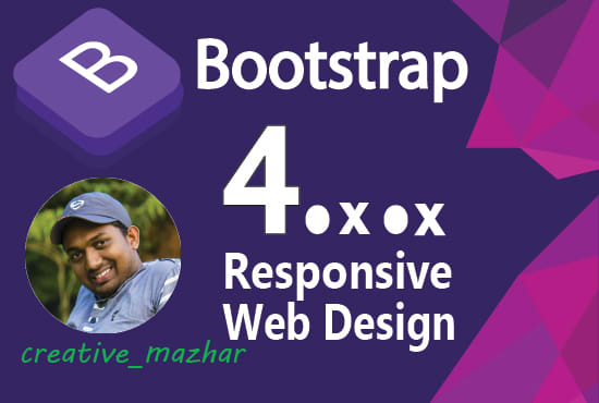 I will create responsive web design with bootstrap