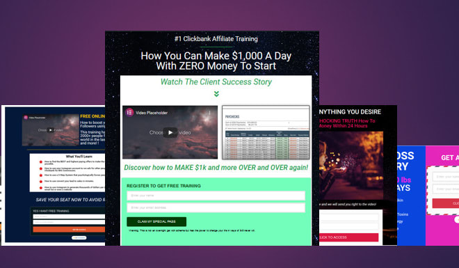 I will create stunning landing page with free email funnel