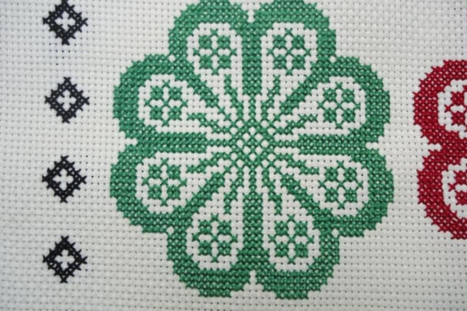 I will cross stitch wall art